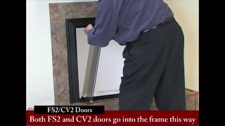 How To Install Bifold Fireplace Glass Doors [upl. by Iur]