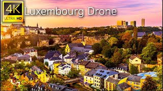 Luxembourg Luxembourg  4K UHD Drone Video [upl. by Tybi]