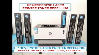 HP NEVERSTOP LASER PRINTER REFILLING TONER KIT 103A103AD FOR 1000A1000W1200A1200W PRINTER [upl. by Suckow]