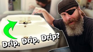 How to Fix a Dripping Bathroom Sink Faucet Double Handle [upl. by Yona]