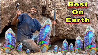 Finding Worlds Best Iridescent Hematite Crystals  Graves Mt Georgia [upl. by Raoul]