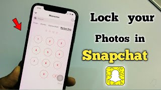 LockHide Photos in Snapchat  How to hide photosvideos in snapchat [upl. by Salvidor]