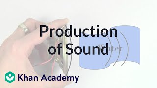 Production of sound  Mechanical waves and sound  Physics  Khan Academy [upl. by Sharos]