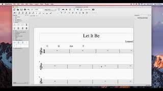 How to make a chord chart using Musescore [upl. by Luella]