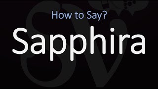 How to Pronounce Sapphira CORRECTLY [upl. by Santa]