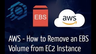 AWS  How to Remove an EBS Volume From an EC2 Instance [upl. by Renckens]