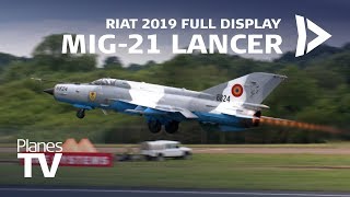 MiG21 Full Display RIAT 2019 [upl. by Xyla]