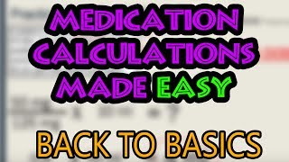 How To Do Medication Dosage Calculations Basics [upl. by Lodovico]