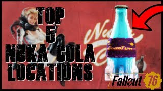 Fallout 76  TOP 5 NUKA COLA LOCATIONS EASY NUKA QUANTUM FARMING [upl. by Emalee175]