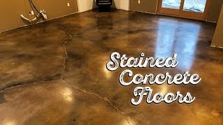 Stained Concrete Floors [upl. by Swagerty]