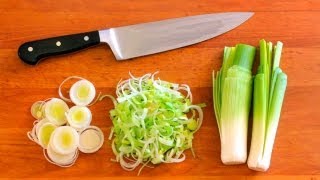 HowTo Clean and Cut Leeks [upl. by Prince]