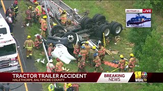 Tractor trailer accident [upl. by Alacim635]