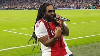 Bob Marley’s son singing ‘Three Little Birds’ with Ajax fans [upl. by Tom660]