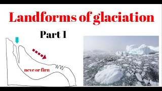 Geography Ch 6 Part 12 Landforms of glaciation [upl. by Jabon]