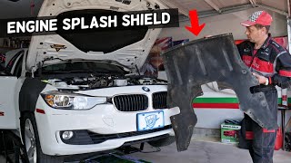 BMW ENGINE SPLASH SHIELD UNDERCOVER REMOVAL REPLACEMENT BMW F30 F31 F34 [upl. by Shandee514]