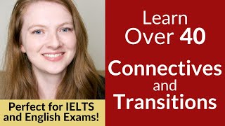 CONNECTIVES TRANSITIONS LINKING WORDS in English [upl. by Nosnej]