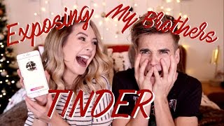 Exposing My Brothers Tinder  Zoella [upl. by Carlynn]