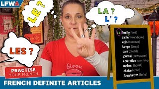 Practise your French DEFINITE ARTICLES  LE LA LES amp L [upl. by Lallage353]