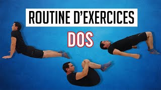 ROUTINE DEXERCICES CONTRE LE MAL DE DOS ÉTIREMENTS ASSOUPLISSEMENTS RENFORCEMENT [upl. by Johan]