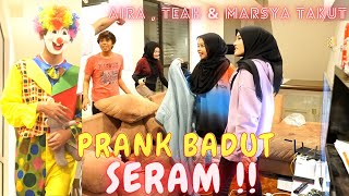 TEAH MENJERIT T4KUT   PRANK BADUT SERAM [upl. by Anib]