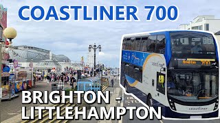 Stagecoach Coastliner 700 Bus Brighton  Worthing  Littlehampton [upl. by Corty]