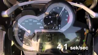 0100 kmh Acceleration Beschleunigung BMW R1200GS LC 2013 water cooled [upl. by Browne]