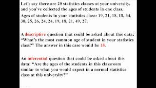 The Basics Descriptive and Inferential Statistics [upl. by Awhsoj]