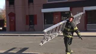 SingleFirefighter Ladder Raise [upl. by Eneroc]