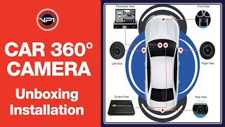 VP1 Car 360 Degree Camera Unboxing and Installation [upl. by Kaia115]