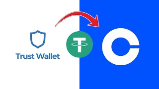 How To Transfer Tether USDT From Trust Wallet To Coinbase  For Beginners [upl. by Slyke]