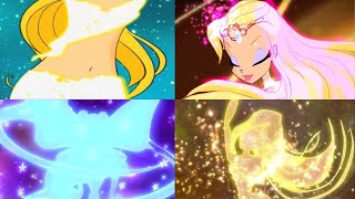 Winx Club  Stella All Transformations [upl. by Emmerich]