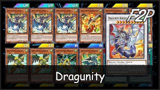 DRAGUNITY  F2PP2W Deck Analysis amp Testing YuGiOh Duel Links [upl. by Mehala630]