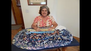 Making a Denim Rag Rug with Color [upl. by Ahsemrac119]