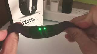 VeryFitPro ID107plus HR Demo How to remove the straps and charge the tracker [upl. by Relyuc394]