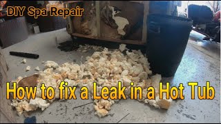 How to find and Fix A Leak in a Hot Tub  DIY Spa Repair  Arizona Hot Tub Factory [upl. by Notgnirrac136]