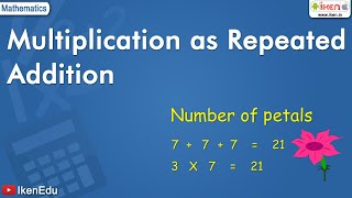 Multiplication as Repeated Addition  Class 7 Mathematics  iKen [upl. by Almond492]