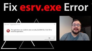 How to fix quotesrvexe Application Errorquot 0xc0000142 [upl. by Quenby]