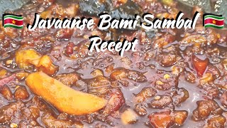 🇸🇷 Javaanse bami sambal recept Javanese Hot pepper recipeEN subtitle [upl. by Brenner714]