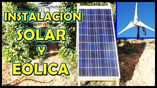 Instalación SOLAR y EÓLICA bien explicado  SOLAR and WIND installation well explained [upl. by Leeland]