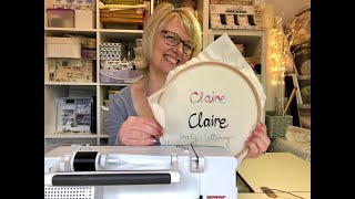 Free Machine Embroidered Lettering Made Easy [upl. by Cadman884]