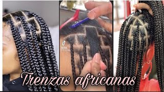 TRENZAS AFRICANAS PASÓ A PASO😻soribel mueses [upl. by Liuqnoj613]