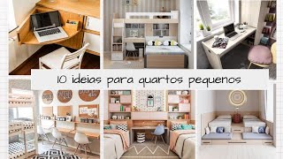 10 ideias para quartos pequenos de solteiro [upl. by Nniw]