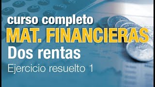 Ejercicio con dos rentas  Ejercicio resuelto 1 [upl. by Ydualc]