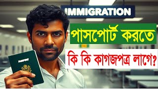 পাসপোর্ট করতে কিকি লাগে  Passport Office E Ki Ki Documents Lage [upl. by Cordie]