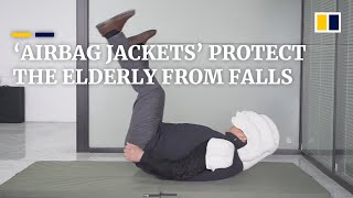 Chinese company designs ‘airbag jackets’ to protect the elderly from falls [upl. by Strain]