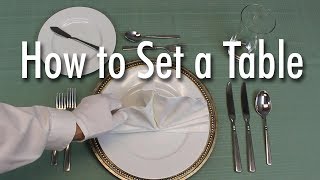 Learn How to Set a Formal Dinner Table [upl. by Corney]