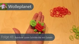 Rainbow Loom  Schildkröte mit Gabeln [upl. by Ina]