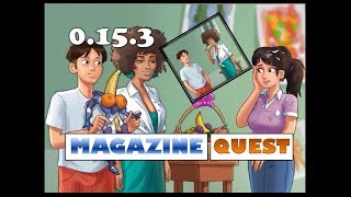 Summertime Saga Magazines Quest  0161  Miss Ross  Making Collage  Compete Walkthrough [upl. by Trilbee]