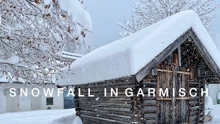 Snowfall in GarmischPartenkirchen [upl. by Walker671]