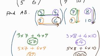 How to Multiply Matrices  A 2x2 Matrix by various sizes [upl. by Lusty482]